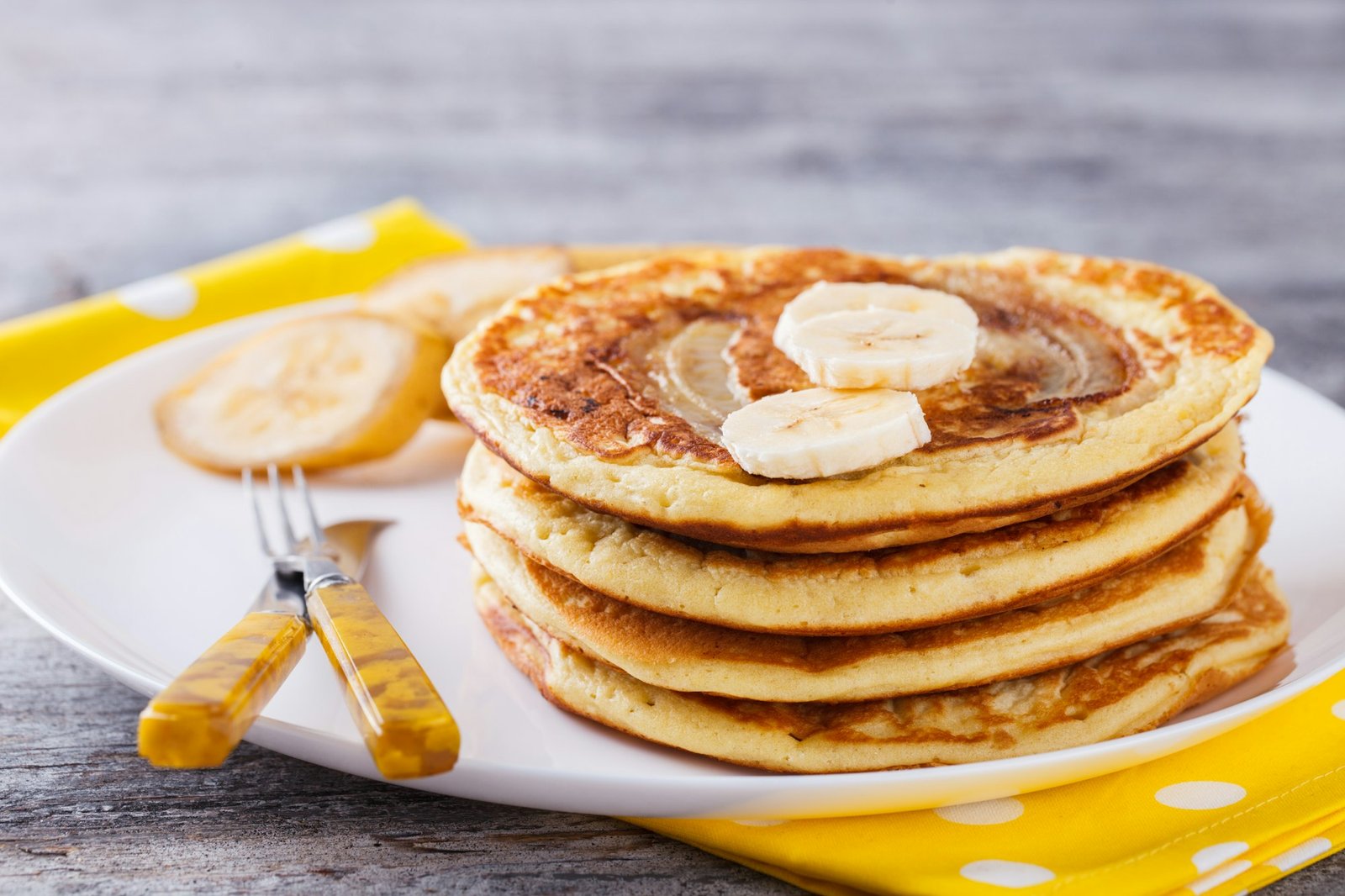 Pancakes de plátano y avena