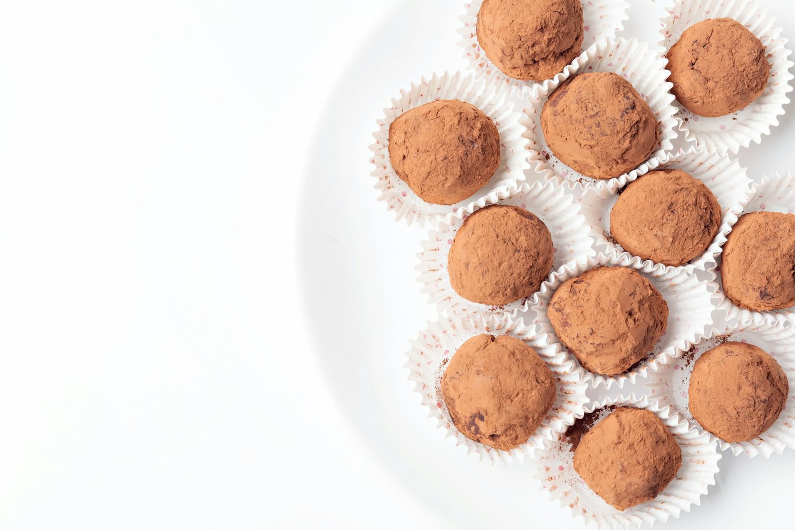 Trufas saludables de chocolate